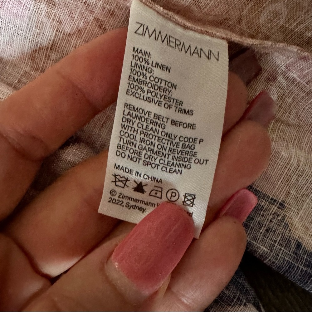 🚫SOLD🚫 NWT ZIMMERMANN dress size 1 - Picture 10 of 10